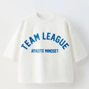 ZARA Kids Varsity Heavyweight Tee. Size: 6/7. Excellent condition 💙